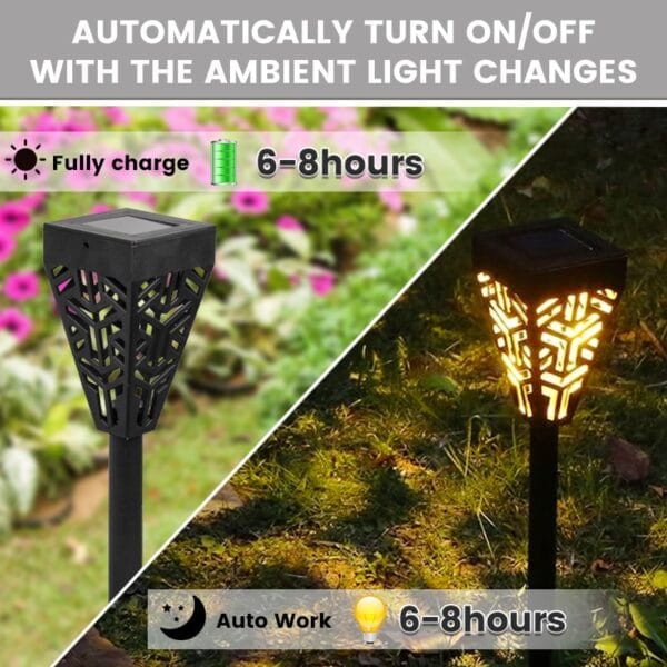 Set of 6pcs 2 in 1 Solar Stake Light - Image 6