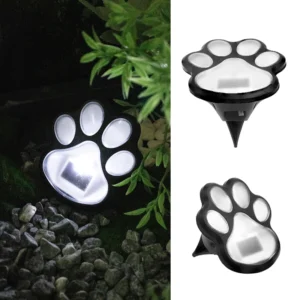 SM231099  Plastic Paw Print Solar Lights