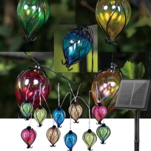 SM23719 10 LED mehrfarbige Solar-Lichterkette