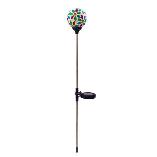 SM24013 Mosaic Flower Solar Stake Light