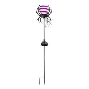 SM24459_Halloween_SolarSpider_Stake_Light