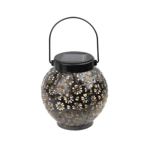 Daisy Hollow out Solar Hanging Or Tabletop Lantern