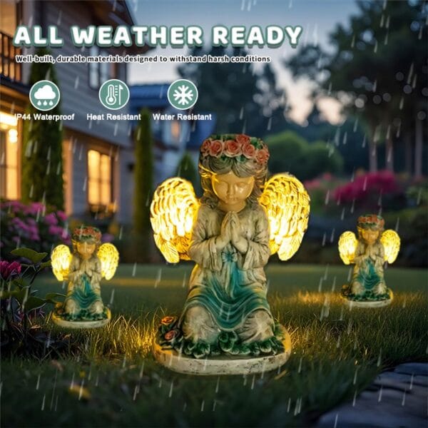 SM24893 Solar Garden Praying Angel Statue (6)