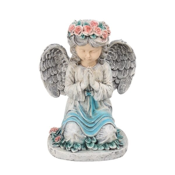 SM24893 Solar Garden Praying Angel Statue