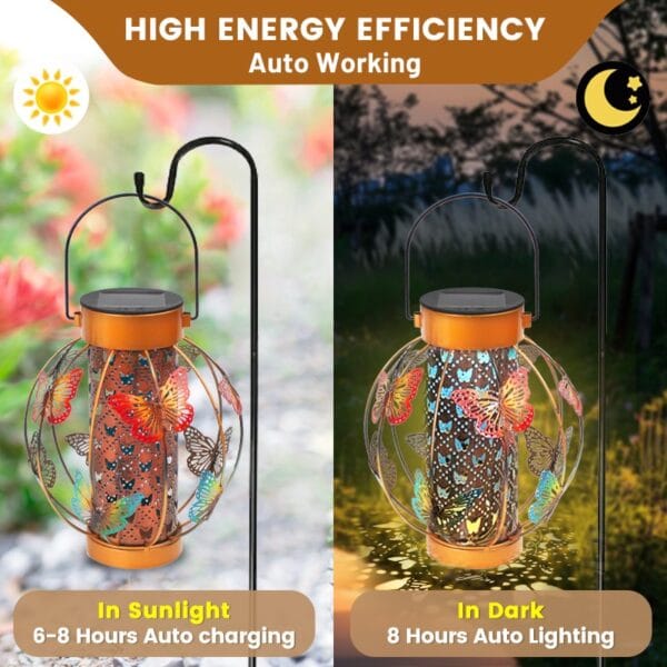 Decorative Butterfly Solar Lantern Light - Image 7