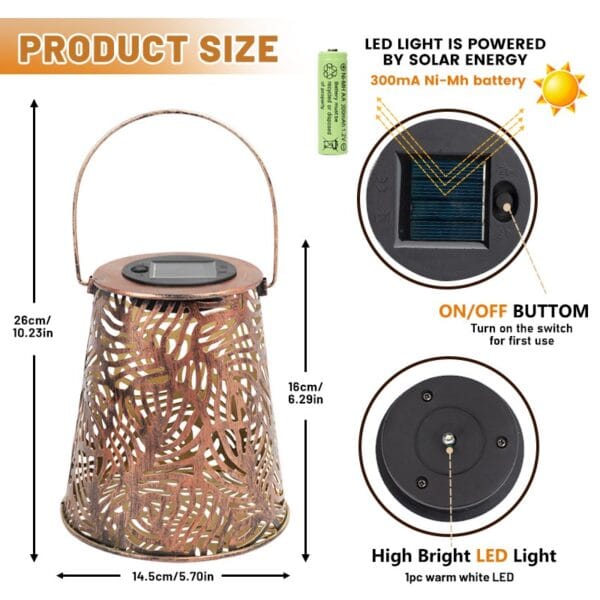 SM24913 Hollow out Solar Lantern Light (3)