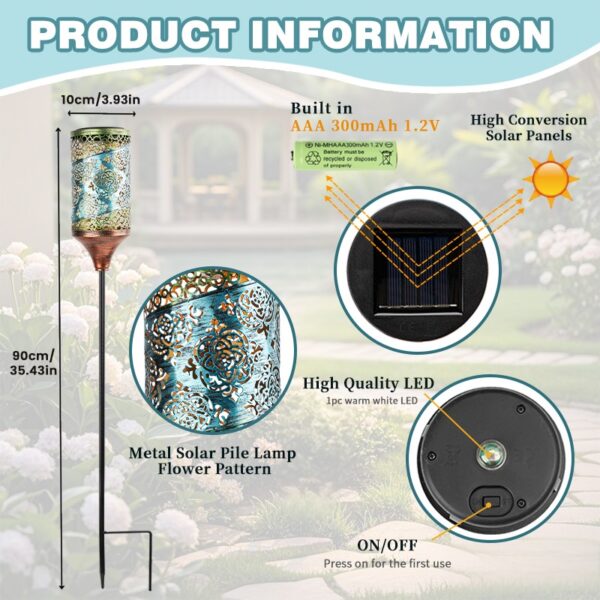 SM24917 Hollow out Solar Stake Light (3)