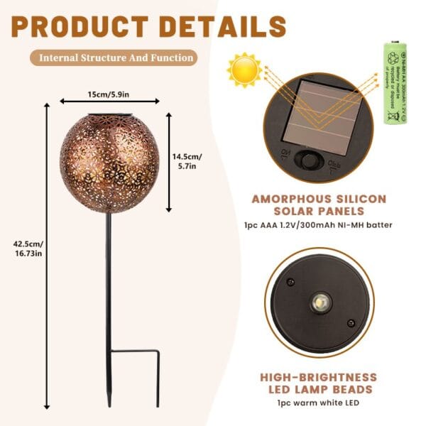 SM24921 Hollow out Solar Stake Light (3)