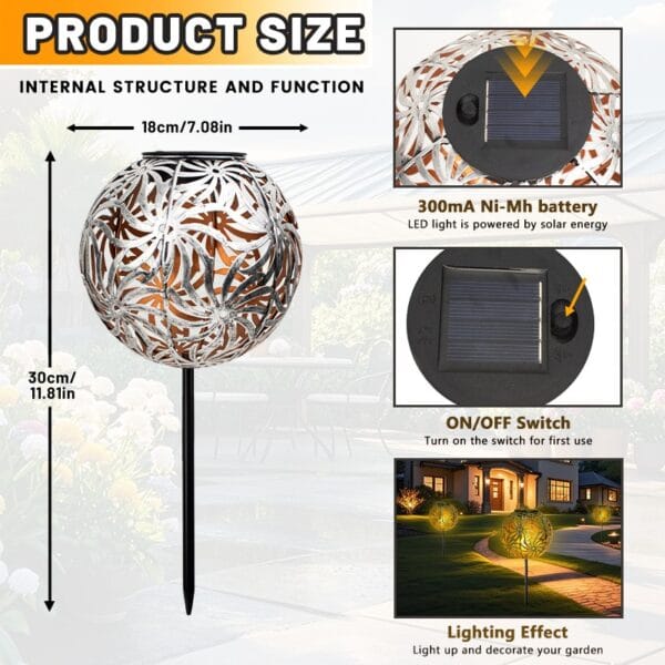 SM24922 Hollow out Solar Stake Light (3)
