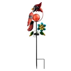 SM24929 Solar Red Bird Stake Light