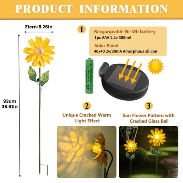 SM24935Chrysanthemum Solar Lamp (3)
