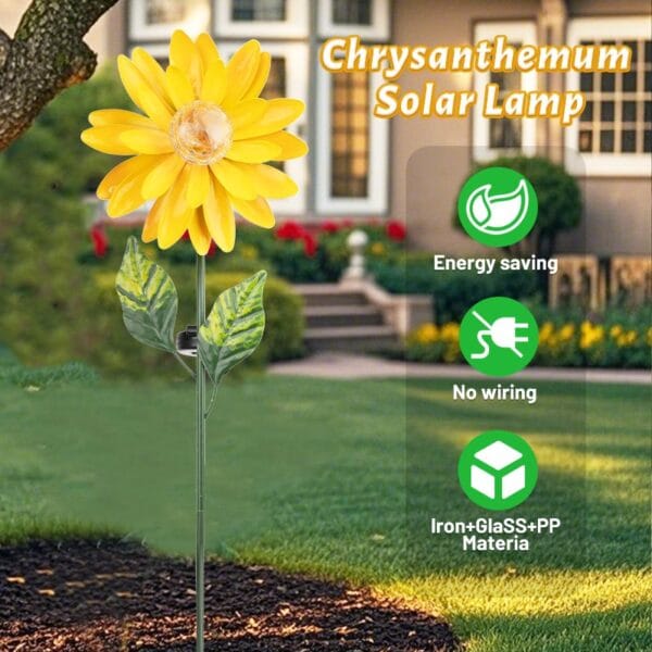 SM24935Chrysanthemum Solar Lamp (5)