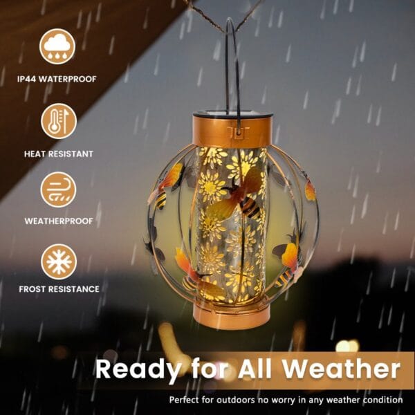 Decorative Bee Solar Lantern Light - Image 4