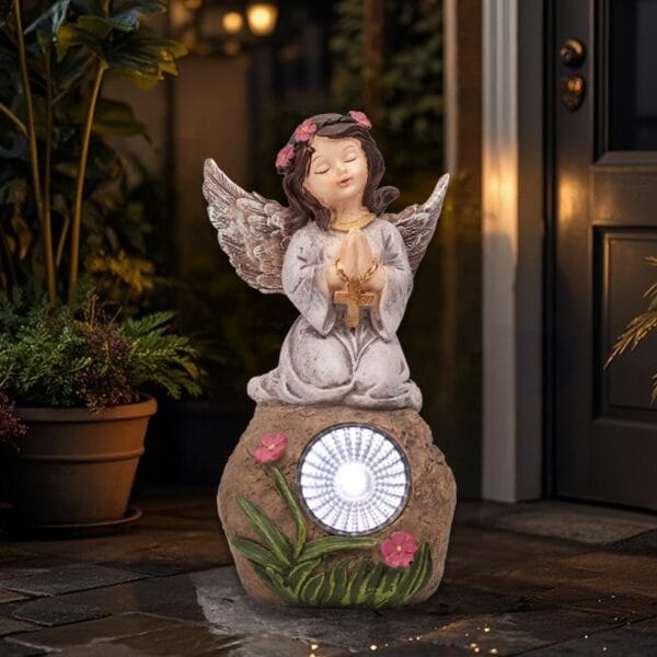 SM24958 Solar Garden Decorative Statues (2)
