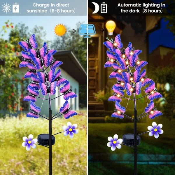 15LED Butterfly Solar Stake Light - Image 6