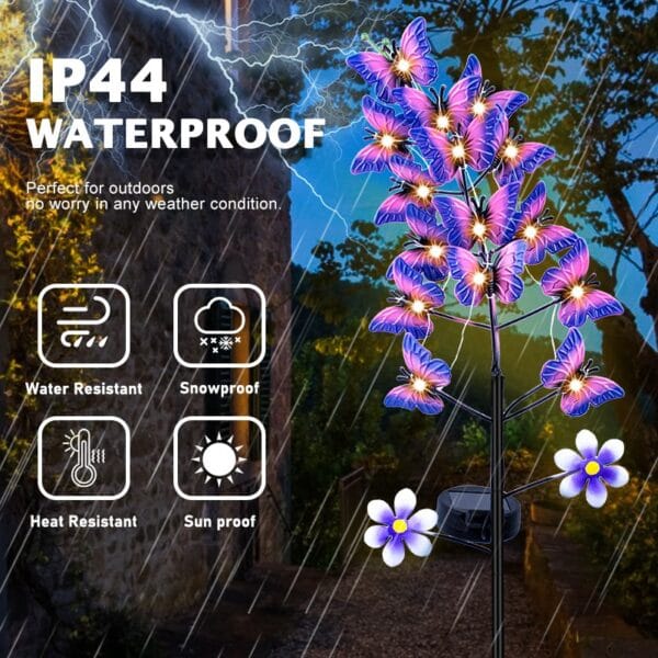 15LED Butterfly Solar Stake Light - Image 4