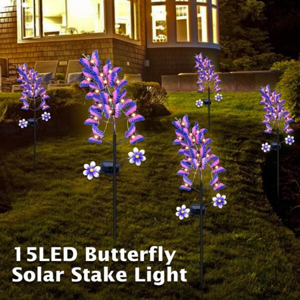 15LED Butterfly Solar Stake Light - Image 3