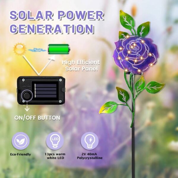 Flower Solar Stake Light - Image 7