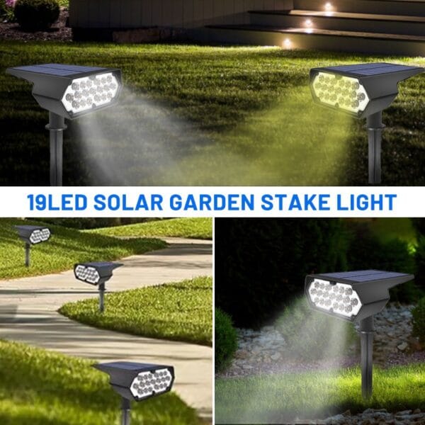 19LED Solar Garden Stake Light - Image 3