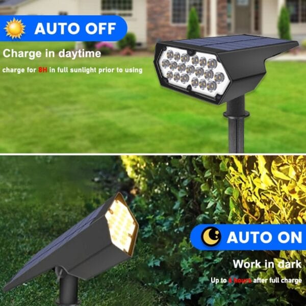 19LED Solar Garden Stake Light - Image 6