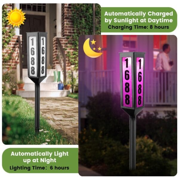 House Number Solar Stake Light - Image 8