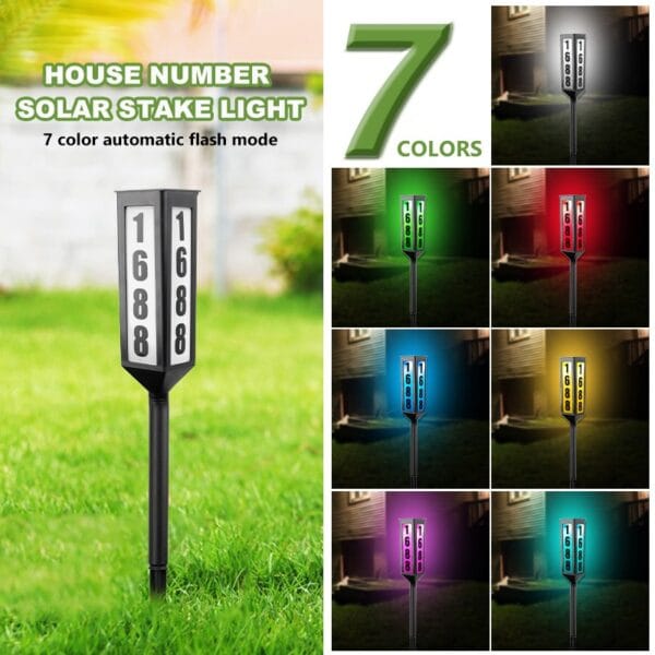 House Number Solar Stake Light - Image 5
