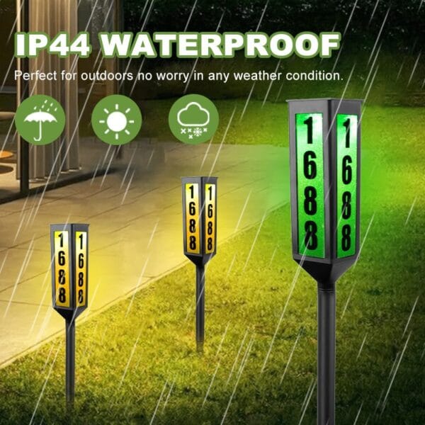 House Number Solar Stake Light - Image 4