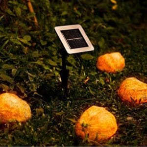 SM231046 4 in 1 Stone Imitation Solar Light
