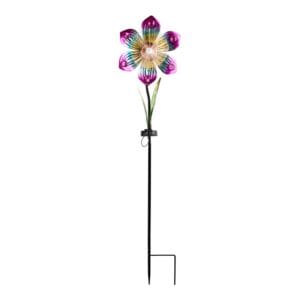 SM231049 Fiber Optic Flower Solar Stake Light