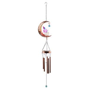 SM231095 Moon Fairy Wind Chimes Hanging Solar Light