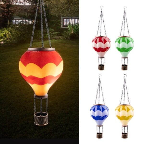Hot Air Balloon Solar Hanging Lantern - Image 4