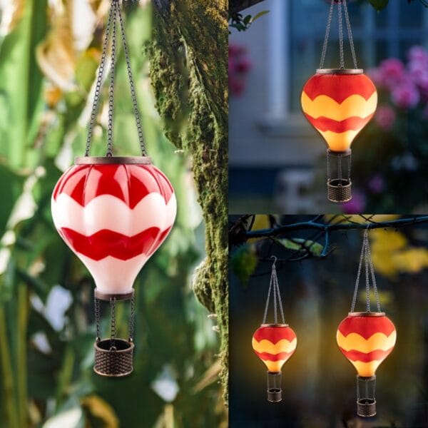 Hot Air Balloon Solar Hanging Lantern - Image 3