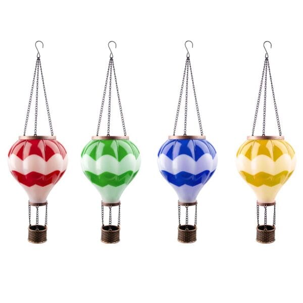 SM231111 Hot Air Balloon Solar Hanging Lantern