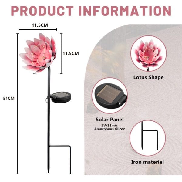 Lotus Solar Stake Light - Image 8