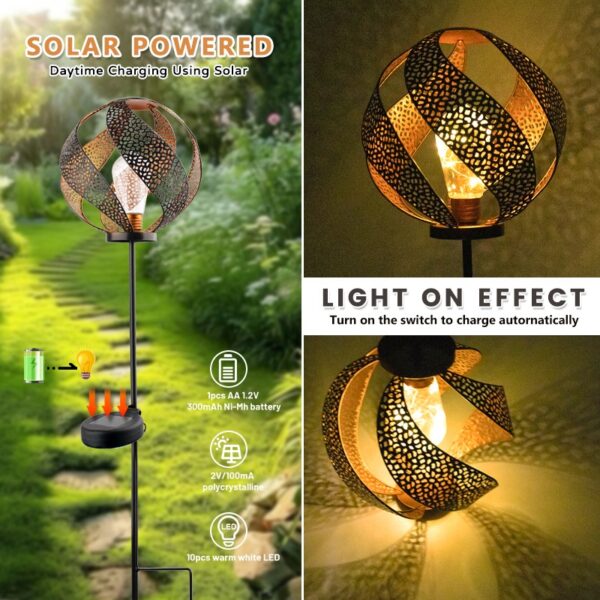 Metal Ball Solar Stake Light - Image 7