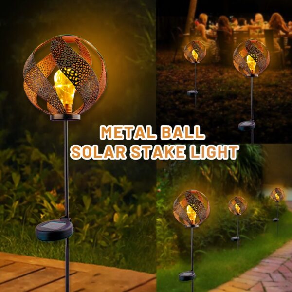 Metal Ball Solar Stake Light - Image 3