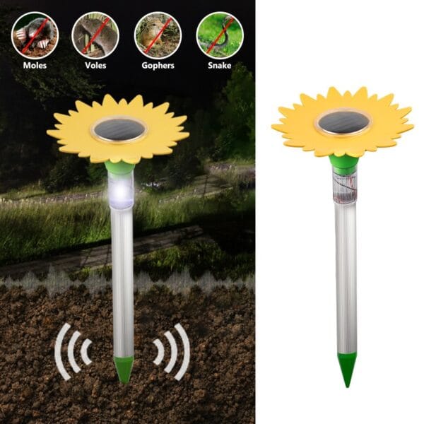 Sunflower Design Solar Mole Snake Repeller - Image 7
