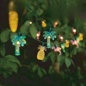 SM24346 20LED Palm Tree Pineapple Flamingo Solar String Light