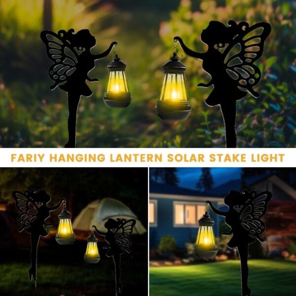 Fariy Hanging Lantern Solar Stake Light - Image 3