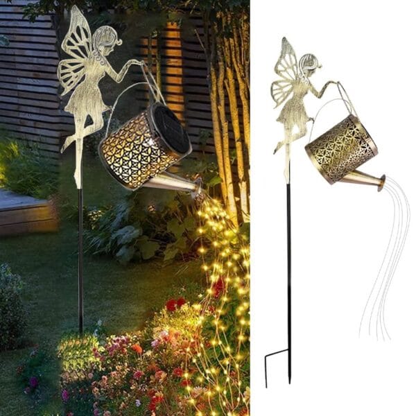 Fairy Carrying Watering Can Solar Stake Light - Image 4