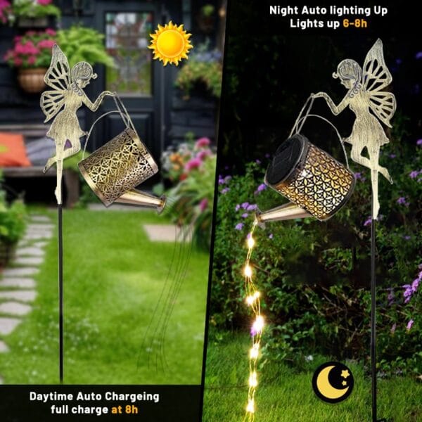 Fairy Carrying Watering Can Solar Stake Light - Image 6