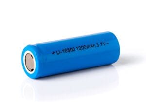 Blue 1200mAh 3.7V lithium-ion battery