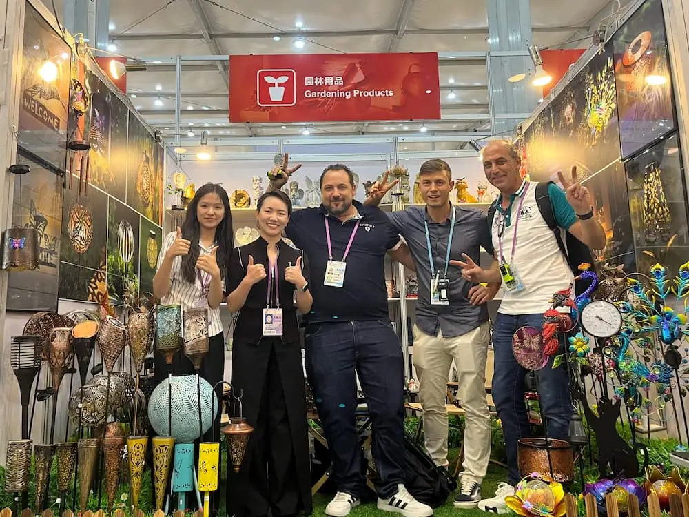 136th canton fair photos with clients
