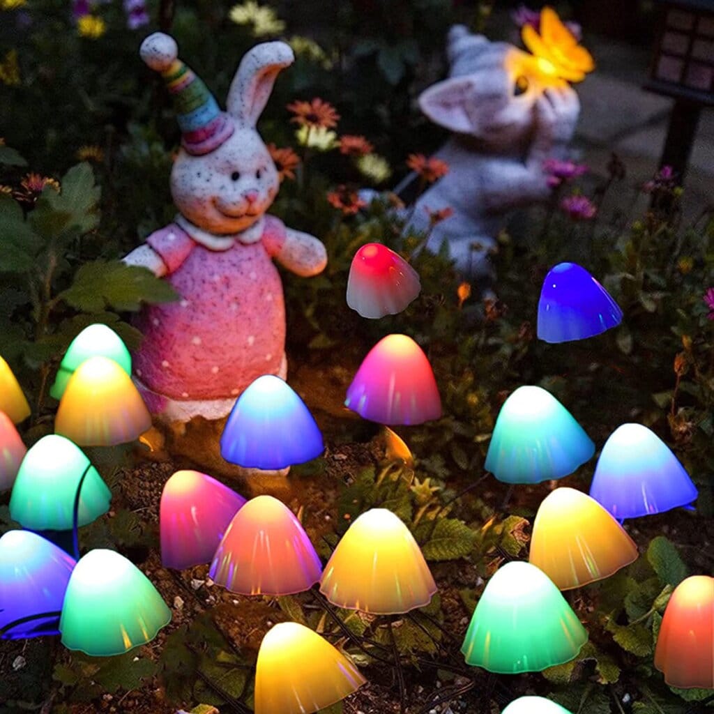 SM22528 20LED Mushroom Solar String Light (5)