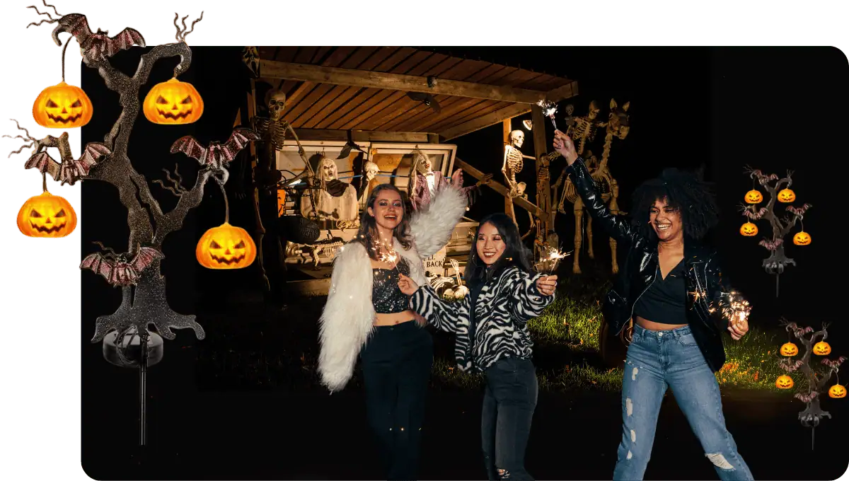 Solar Lights for Halloween