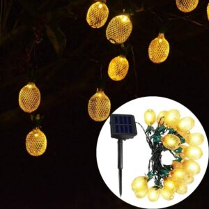 sm221217 10 leds pineapple solar string light