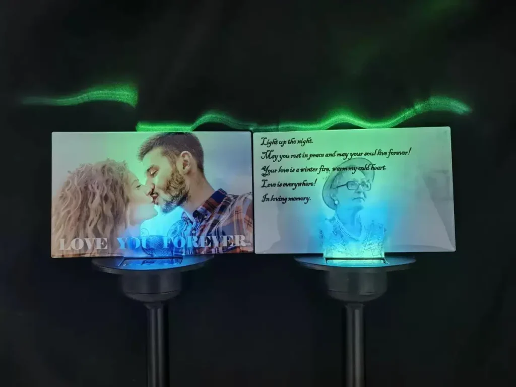 custom solar lights for cemetery
