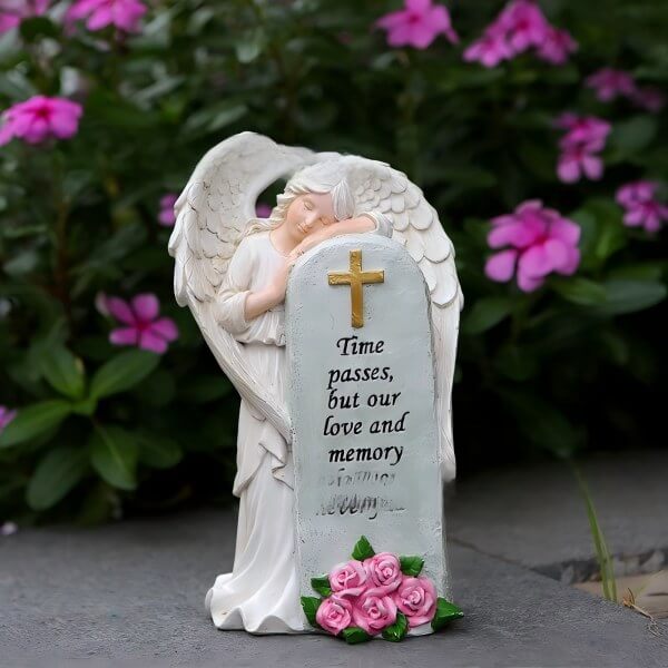 angel statue grave marker