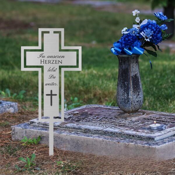 iron cross grave marker
