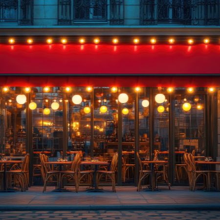 outdoor dining & café ambience
